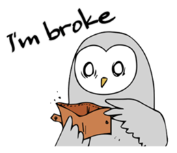 3 Owls English ver. sticker #7617198