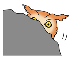 3 Owls English ver. sticker #7617209