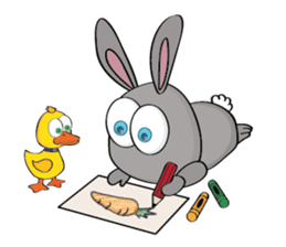 3-O & Rabbit: Rabbit Edition sticker #7617478