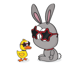 3-O & Rabbit: Rabbit Edition sticker #7617482