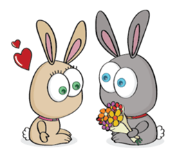 3-O & Rabbit: Rabbit Edition sticker #7617485