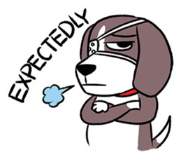 Puffy Beagle sticker #7618609