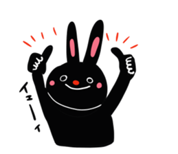 On your side, the black rabbit. sticker #7620077