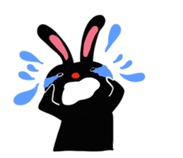 On your side, the black rabbit. sticker #7620079