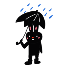 On your side, the black rabbit. sticker #7620090