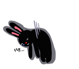 On your side, the black rabbit. sticker #7620095