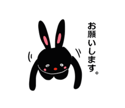 On your side, the black rabbit. sticker #7620111