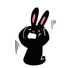On your side, the black rabbit. sticker #7620113