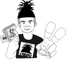 A Pineapple02 sticker #7621355
