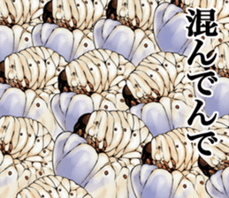 Laughter earthworm problem sticker #7621740