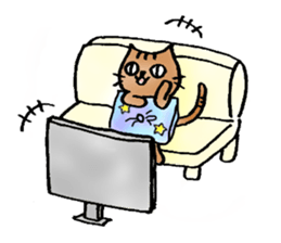 A cat named Torata4 sticker #7622380