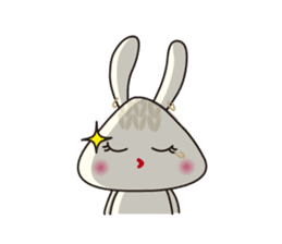 Knitting Rabbit 2 with Crochet Cat sticker #7622965