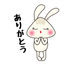 Knitting Rabbit 2 with Crochet Cat sticker #7622970