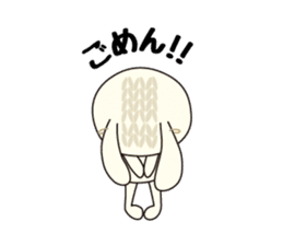 Knitting Rabbit 2 with Crochet Cat sticker #7622971