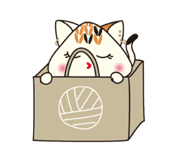 Knitting Rabbit 2 with Crochet Cat sticker #7622992