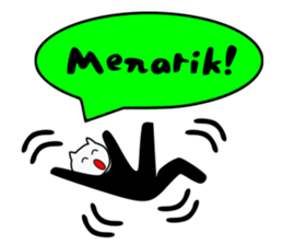 Cat man! sticker #7624598