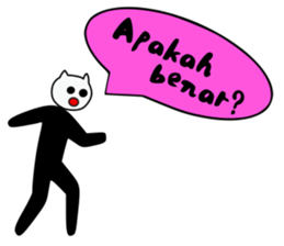 Cat man! sticker #7624607