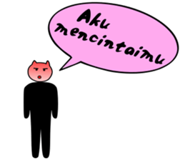 Cat man! sticker #7624608