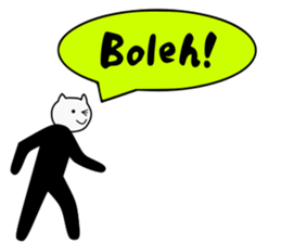 Cat man! sticker #7624609