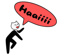 Cat man! sticker #7624619