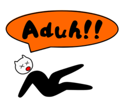 Cat man! sticker #7624621