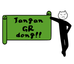 Cat man! sticker #7624625