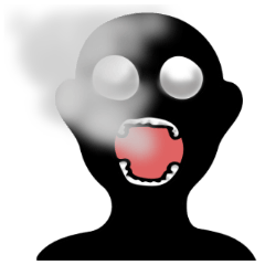 Mysterious black shadow