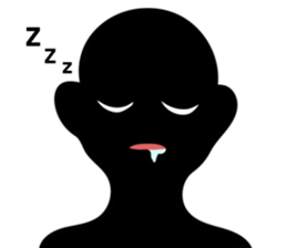 Mysterious black shadow sticker #7625052