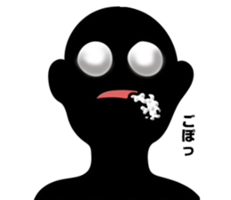 Mysterious black shadow sticker #7625060