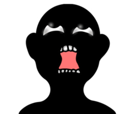 Mysterious black shadow sticker #7625065