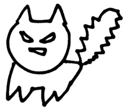 eye-rolling Rabbits n Cats sticker #7625125