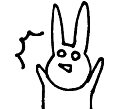 eye-rolling Rabbits n Cats sticker #7625142