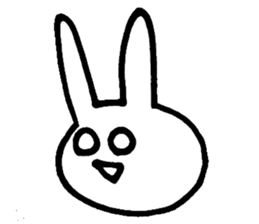 eye-rolling Rabbits n Cats sticker #7625149