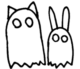 eye-rolling Rabbits n Cats sticker #7625155