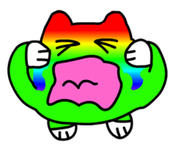 rainbow cat can sticker #7625495