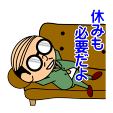 Support of middle-aged men 2 sticker #7625768