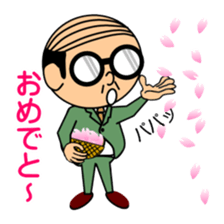 Support of middle-aged men 2 sticker #7625795