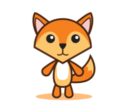 Giraffe and Fox Adventure Animal sticker #7626096