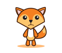 Giraffe and Fox Adventure Animal sticker #7626097