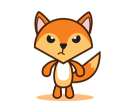 Giraffe and Fox Adventure Animal sticker #7626098