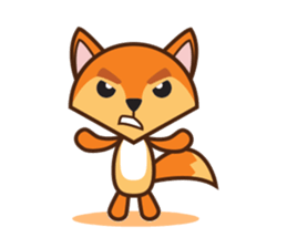 Giraffe and Fox Adventure Animal sticker #7626099