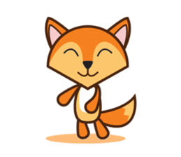 Giraffe and Fox Adventure Animal sticker #7626101