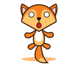 Giraffe and Fox Adventure Animal sticker #7626106