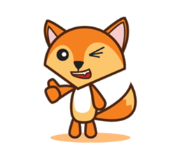 Giraffe and Fox Adventure Animal sticker #7626109