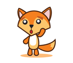 Giraffe and Fox Adventure Animal sticker #7626110