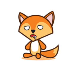 Giraffe and Fox Adventure Animal sticker #7626111