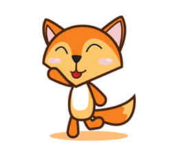 Giraffe and Fox Adventure Animal sticker #7626112