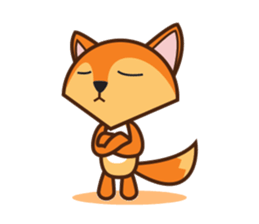 Giraffe and Fox Adventure Animal sticker #7626114