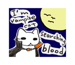 Bloody Vampire Cat sticker #7626237