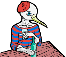 W Sunthorn's Anthropomorphic Oddities sticker #7626502